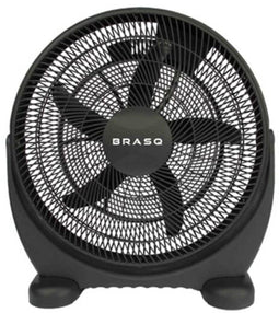BRASQ Vloerventilator - 50 cm - Zwart - 3 snelheden - Ventilator Staand - Verstelbaar - 90 Watt