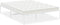 vidaXL - Bedframe - metaal - wit - 140x200 - cm