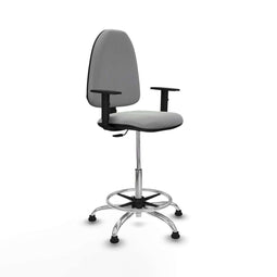 Piqueras y Crespo B1D05RT - Bureaustoel - Hoogteverstelbaar met armleuning - Lichtgrijs