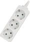 Ewent EW3958 - Stekkerdoos 3x Geaard 3680W - Wit (3 stuks)