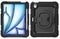Mobilize Tablethoes geschikt voor Apple iPad Air 11 Inch (2024) Hardcase Backcover | Mobilize Rotating Defender + Schouderband | Schokbestendig iPad Air 11 Inch (2024) Telefoonhoesje | Anti Shock Proof + Standaard - Zwart