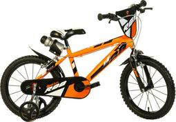Dino R88 Kinderfiets 14 Inch - Jongensfiets voor 3 tot 5 jaar - 95 - 110 cm - Knijprem - Oranje