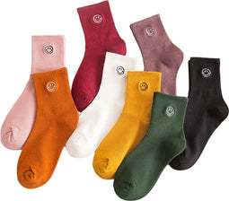 Smiley Socks - Smiling Socks® 7-Pack - Vrolijke Sokken - Naadloos Sokken - Leuke sokken - Maat 35-43 - Hardloopsokken - Kleurvol
