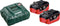 Metabo 685122000 - LiHD accu-pack 18 V/5,5 Ah - Lader ASC 30-36 V (2 stuks)
