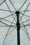 Mica Decorations Bloem Parasol - Stokparasol - H238 x Ø220 cm - Blauw