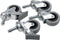 raaco Compact 37-62 - Wielenset - 4 rubberen rollen