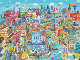 Heye 30120 - Puzzel Good old Europe - 1500 stukjes - Afmeting 80 x 60 cm
