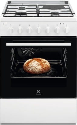 Electrolux LKM624088W - Combi-fornuis 57L - Multifunctionele oven - Wit