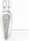 Nedis Handmixer - 200 W - 5-Snelheden - Turbo-functie - 2 Deeghaken / 2 Kloppers - Grijs / Wit