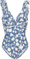 Beachlife Flower Fest - Ruches badpak - Ingebouwd topje mesh - Maat 75B