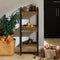 SoBuy FRG226-F - Badkamerrek - 3 Planken - Bruin