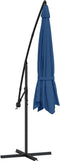 vidaXL - Zweefparasol - met - aluminium - paal - 350 - cm - blauw