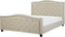 AUREL - Tweepersoonsbed - Beige - 160 x 200 cm - Polyester