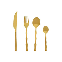 Bestek Home ESPRIT Gouden Roestvrij staal 15 x 7 x 24 cm 16 Onderdelen