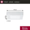 Paulmann Lunar - LED-paneel 170x170mm 11W 760lm 3000K Wit mat