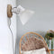 Light & Living Wandlamp Elay - Hout/Wit - 20x18x19cm