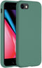 Accezz Liquid Silicone Backcover - iPhone SE (2022 / 2020) / 8 / 7 - Schokabsorberend - Groen