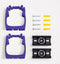 Toolflex One Gereedschapshouder - Muurbevestiging - Ø15-35mm - Paars