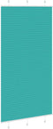 vidaXL - Plissé - rolgordijn - 110x200cm - stofbreedte - 109,4cm - petrol - groen