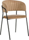Mica Decorations Moony Eetkamerstoel - Velvet - Beige