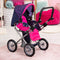 Bayer - Poppenwagen City Star - Blauw en Roze