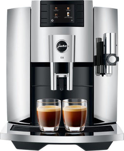 JURA E8 - Volautomatische Koffiemachine - 17 Koffiespecialiteiten - Chroom