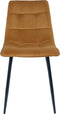 House Nordic Middelfart Eetkamerstoel Velvet Geel - Set van 2
