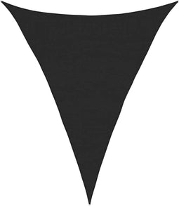 vidaXL - Zonnezeil - 160 - g/m² - driehoekig - 3x4x4 - m - HDPE - zwart