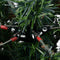 vidaXL - Kerstboom - met - LED - en - dennenappels - 150 - cm - PVC - en - PE - groen - en - wit