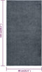 vidaXL - Vloerkleed - kortpolig - 80x150 - cm - antracietkleurig