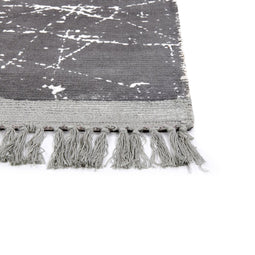 HANLI - Vloerkleed - Grijs - 160 x 230 cm - Viscose