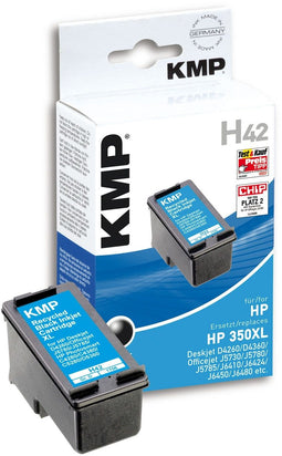 KMP H42 - Inktcartridge - Pigmentbasis - Zwart