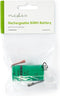 Nedis Oplaadbare NiMH-Batterij - 1.2 V DC - Oplaadbaar - 4000 mAh - Voorgeladen - 1-Polybag - N/A - Soldeertab - Groen