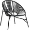 vidaXL - Tuinstoel - PE-rattan - zwart