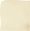 vidaXL - Palletkussen - 50x50x12 - cm - stof - crèmekleurig