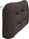 vidaXL - Hoofdbordkussen - 180 - cm - stof - donkerbruin