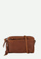 BURKELY Antique Avery Mini Bag - Lederen schoudertas - 2 ritsvakken - Cognac