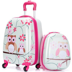 Coast 2-delige Kinderbagage - Koffer 33x22x46cm en Trolley 24,5x12,5x34cm - Ergonomisch en Duurzaam