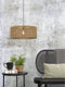 GOOD&MOJO Hanglamp Iguazu - Jute - Recht - Ø60cm - Scandinavisch,Bohemian - Hanglampen Eetkamer, Slaapkamer, Woonkamer