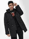 Only & Sons Onsklaus - Gewatteerde Winter Parka - Afritsbare capuchon - Zwart - Maat L
