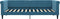 vidaXL - Slaapbank - 90x200 - cm - fluweel - blauw