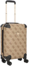 Guess Berta 18 - Dames Reiskoffer - 4 Wielen - Latte Logo Brown