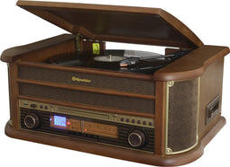 Roadstar HIF-1993BT - 5 in 1 Retro Platenspeler - Bluetooth USB Opnamefunctie