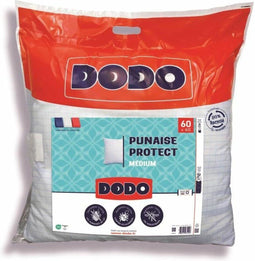DODO medium kussen 60x60 cm - Anti-insecten-, anti-mijtbescherming - 550 gr - Wit - Made in France