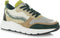 PS Poelman Carocel - Dames Runner Sneakers - Imitatie Leren Suède - Groen Beige Multi - Maat 39