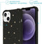 iMoshion Hoesje Geschikt voor iPhone 13 Hoesje Met Koord - iMoshion Design Hoesje met Koord - Zwart / Stars Gold