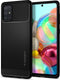 Spigen Rugged Armor - Back Cover - TPU - Samsung Galaxy A71 - Schokbestendig - Zwart