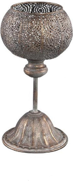 PTMD Djanna Kandelaar - H30 x Ø14 cm - Ijzer - Koper