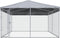vidaXL - Hondenkennel - voor - buiten - met - dak - 382x382x225 - cm