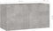 vidaXL - Wastafelkast - 90x38,5x46 - cm - bewerkt - hout - betongrijs